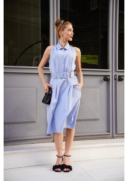 Gömlek Yaka Kemerli S255061