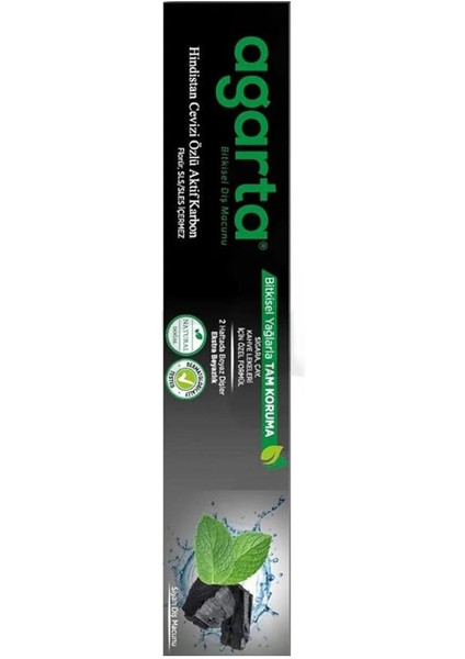 Asfstore Agarta Doğal Aktif Karbonlu Diş Macunu 100 ml