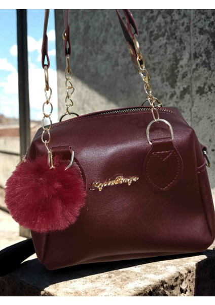 Ponpon Detaylı Bayan Çanta modelleri