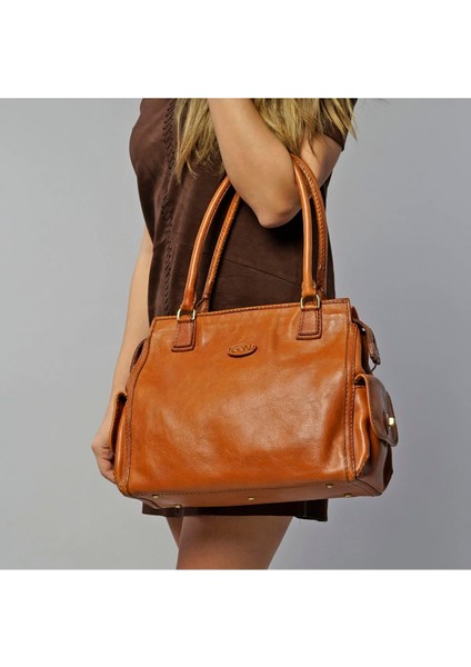 Kadın El Yapımı (Handmade) Hakiki Deri El ve Omuz Çantası Ertica