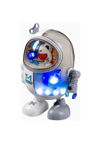 Işıklı Müzikli Kedi Robot Beyaz fırsatları