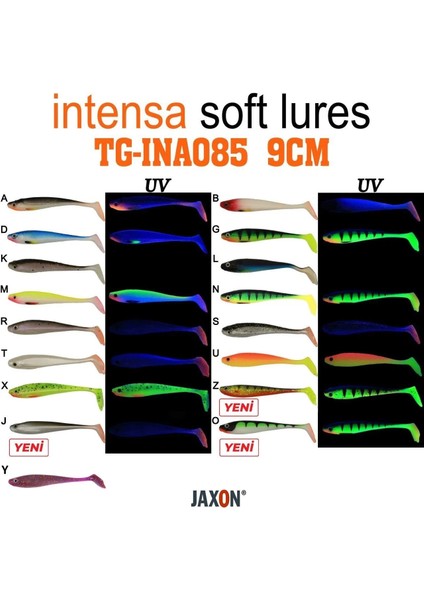 Gummy Intensa TG-INA085 9cm 5’li Pk Silikon Yem Renk:x fiyatları