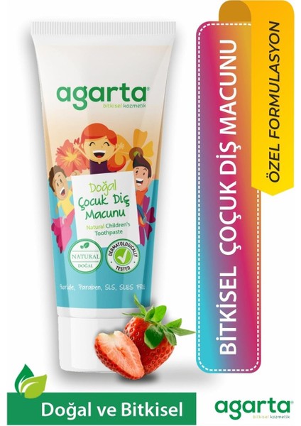 Agarta Doğal Çocuk Çilekli Diş Macunu 75 ml