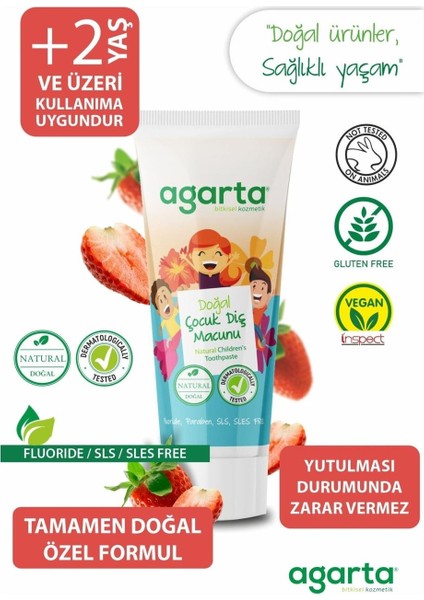 Agarta Doğal Çocuk Çilekli Diş Macunu 75 ml fiyatları