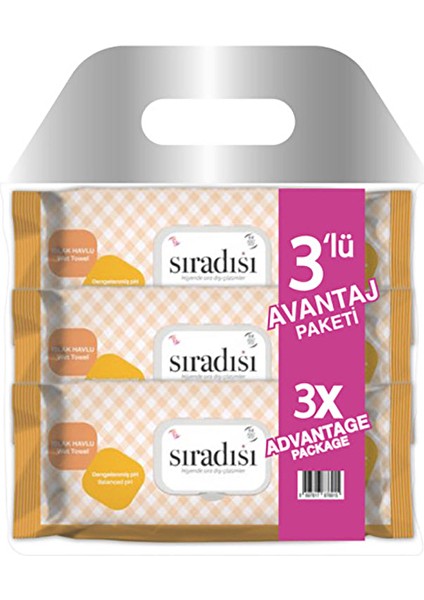 Islak Havlu 64LÜ 3 Lü Paket