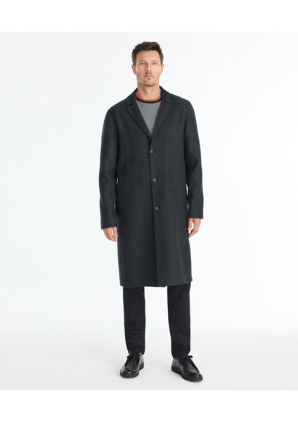 Regular Ceket Yaka Uzun Kol Palto