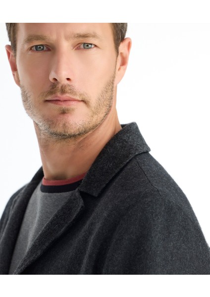 Regular Ceket Yaka Uzun Kol Palto modelleri