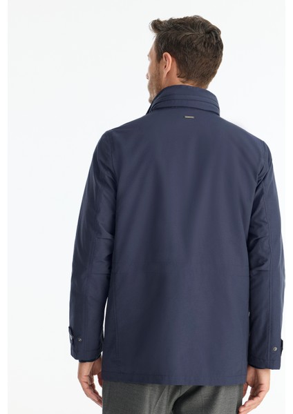 Regular Dik Yaka Uzun Kol Yağmurluk