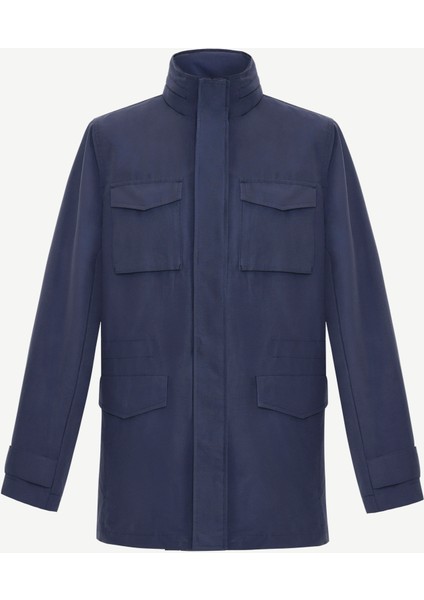 Regular Dik Yaka Uzun Kol Yağmurluk