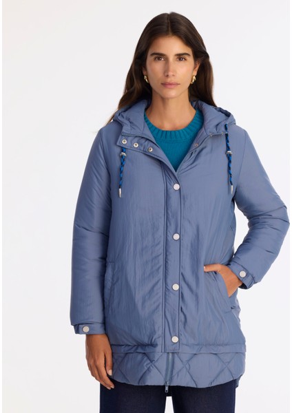 Geniş Kapüşonlu Yaka Uzun Kol Pardösü fiyatları