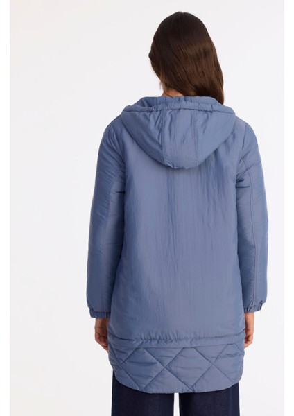 Geniş Kapüşonlu Yaka Uzun Kol Pardösü fırsatları