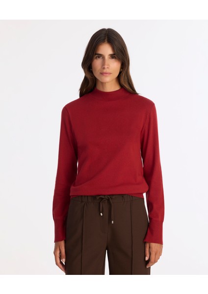 Regular Yarım Balıkçı Yaka Uzun Kol Kazak