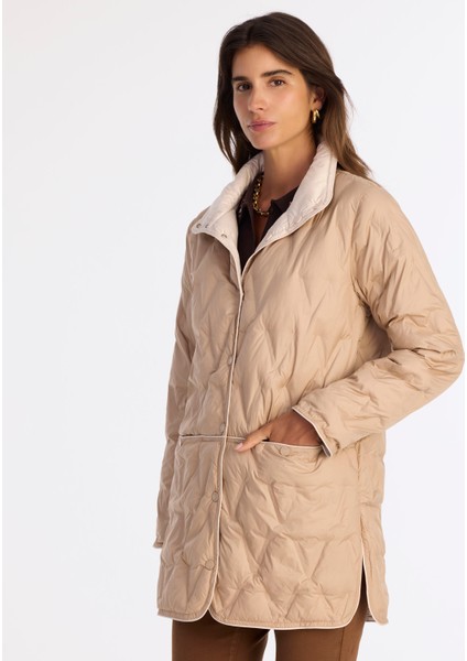 Regular Dik Yaka Uzun Kol Pardösü fiyatları