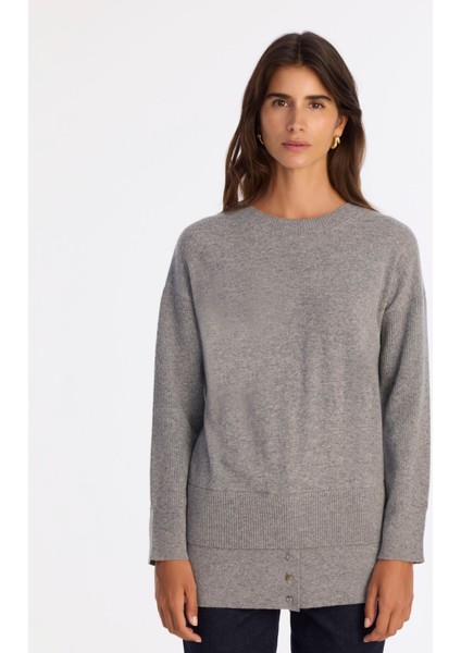 Regular Bisiklet Yaka Uzun Kol Kazak