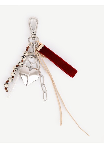 Kalp Figürlü Charm Anahtarlık