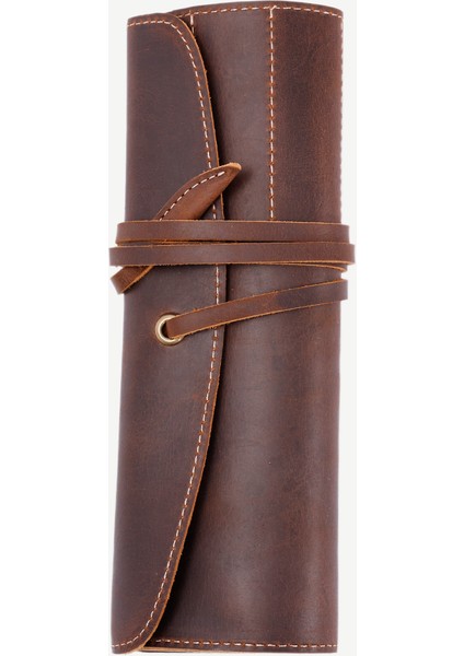 Çok Bölmeli Deri Kalemlik