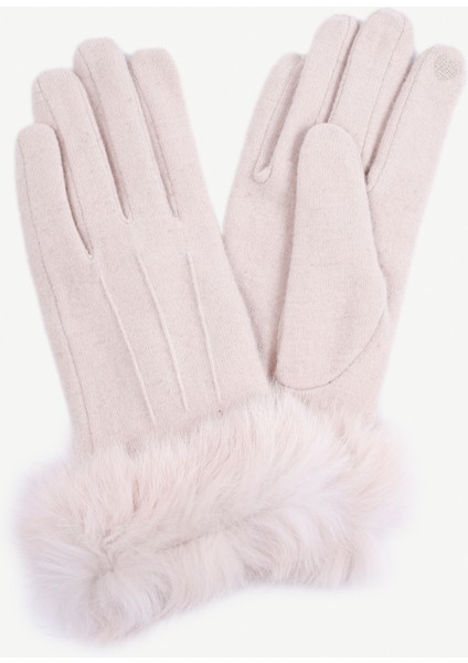 Bileği Kürk Detaylı Eldiven