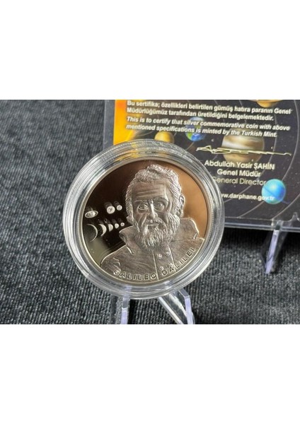 Darphane Galileo Galilei (1564–1642) – 20 Türk Lirası Gümüş Sikke fiyatları