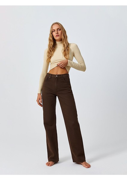 New Wanda Düz Paça Rahat Kesim Jean Pantolon