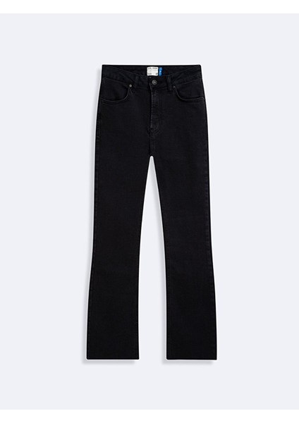 Lıssy Ispanyol Paça Yüksek Bel Jean Pantolon