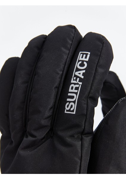 Yeni Sezon Yazı Baskılı Erkek Kar Eldiveni fırsatları