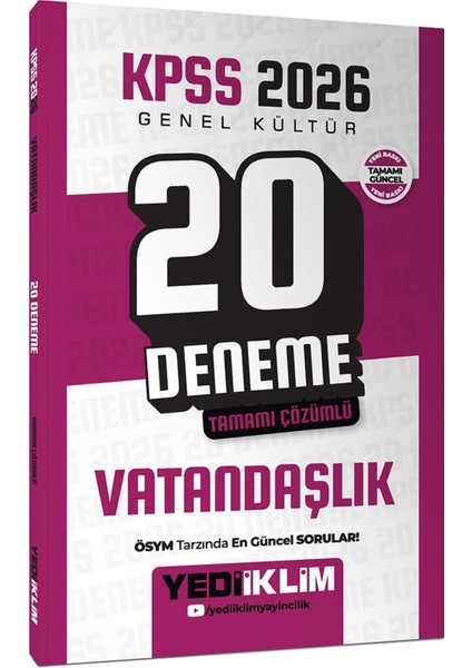 2026 Kpss Tüm Dersler Tamamı Çözümlü 20 Deneme Seti fırsatları