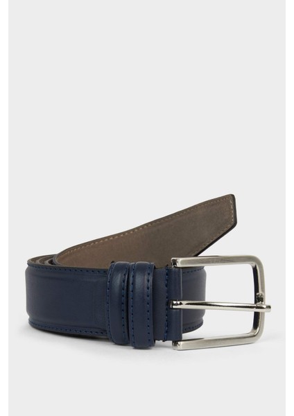 Erkek Dikdörtgen Toka Suni Deri Klasik Kemer G4432AXNS