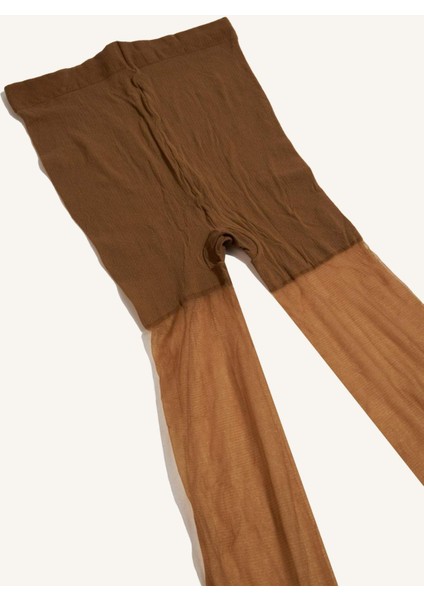 Kadın Açık Kahve 15 Denye Külotlu Çorap B5871AXNS