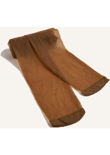 Kadın Açık Kahve 15 Denye Külotlu Çorap B5871AXNS