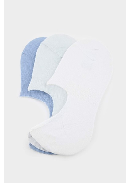 Kadın Görünmez 3'lü Pamuklu Babet Çorap T6922AZNS indirimleri