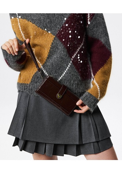 DERİ GÖRÜNÜMLÜ UZUN ASKILI CÜZDAN TW6250071015035 fiyatları