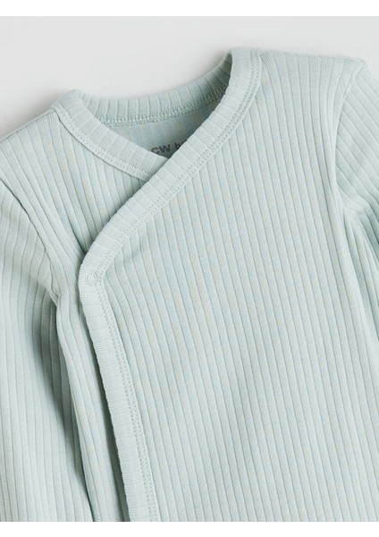 Yeni Sezon V Yaka Erkek Bebek Çıtçıtlı Bodysuit fiyatları