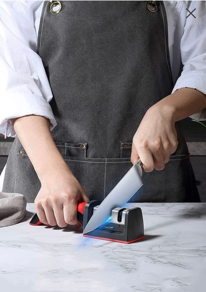 Profosyonel Bıçak Bileyici 3 Açılı Elmas Seramik Çelik Gövdeli El Bıçakları Bileyici