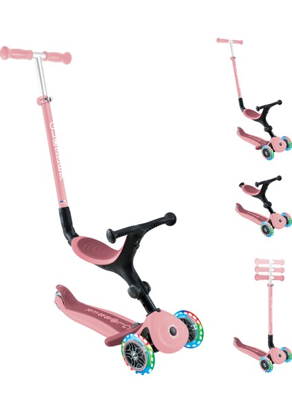 Go-Up Aktive Light Katlanabilir Işıklı Scooter - Pastel Pembe fiyatları