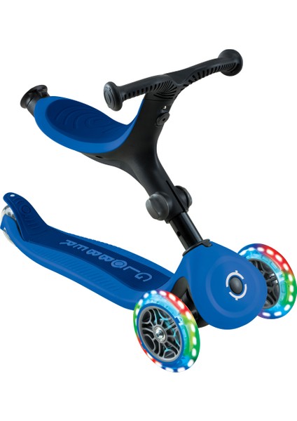 Go - Up Aktive Light Katlanabilir Işıklı Scooter - Lacivert modelleri