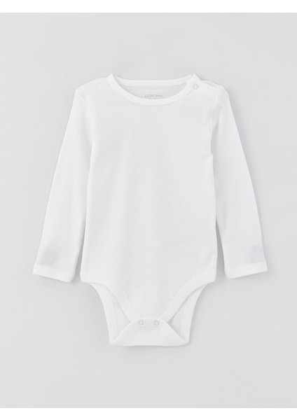 Yeni Sezon Bisiklet Yaka Basic Erkek Bebek Çıtçıtlı Bodysuit 2'li fiyatları