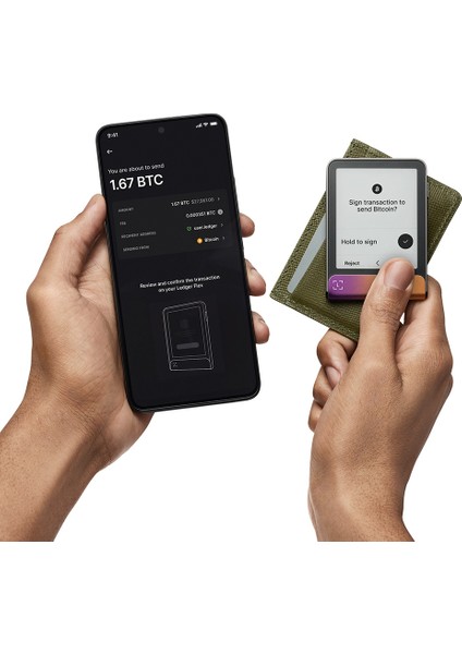 Flex Demir Fuşya Kripto Donanım Cüzdanı