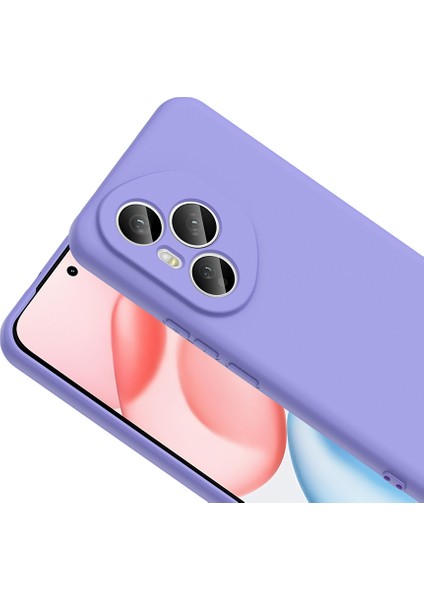 Honor 400 Pro Kılıf Lansman Içi Kadife Kamera Korumalı Mara Silikon Kılıf-Lila modelleri