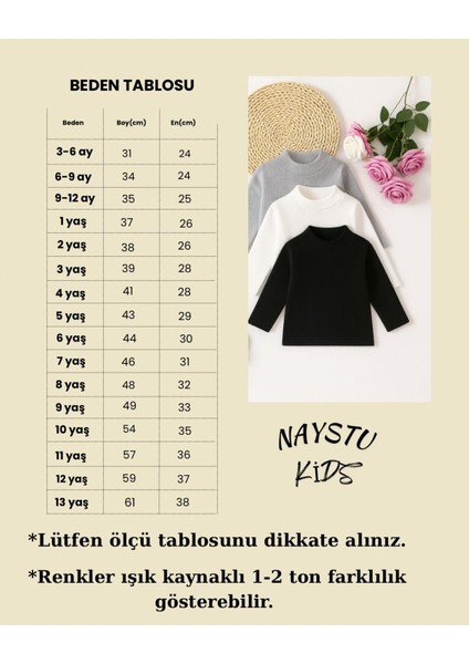 Kız Erkek Çocuk Içlik Yarım Balıkçı Ince Kazak Kaşkorse 5li Set fiyatları