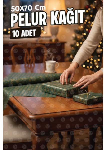 Yılbaşı Kar Tanesi Desenli Yeşil Gold Pelur Kağıt , Kırmızı Yılbaşı Hediye Paketi, Pelur Kağıdı, Yeni Yıl PAKET-T1512 fiyatları
