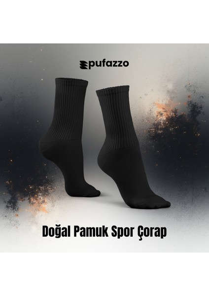 Uniseks Tenis Spor Çorap 6'lı Set - Doğal Pamuk, Dikişsiz, Havlu Taban Soket Çorap indirimleri