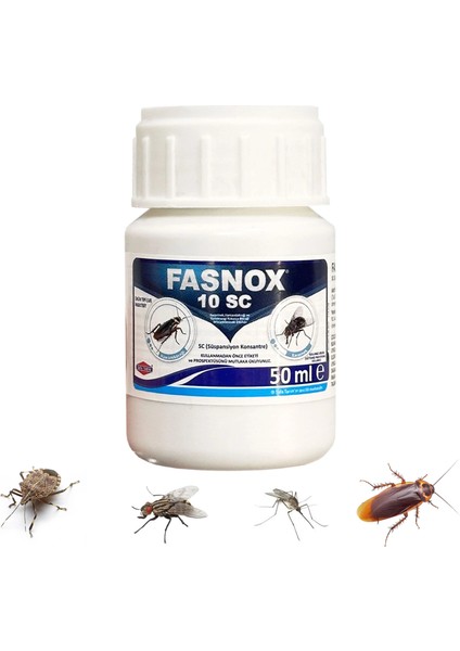 10SC Kokarca Hamamböceği Karasinek Etkili Haşere Ilaci 50 ml