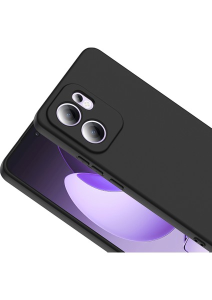 Oppo Reno 13F 5g Kılıf Lansman Içi Kadife Kamera Korumalı Mara Silikon Kılıf-Siyah fiyatları