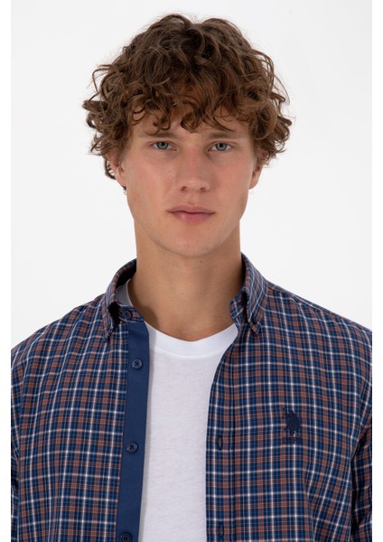 Erkek Bakır Gömlek Desenli 50316631-VR182 fiyatları