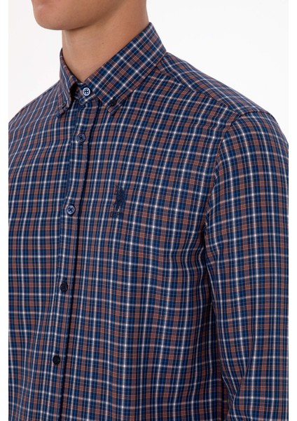 Erkek Bakır Gömlek Desenli 50316631-VR182