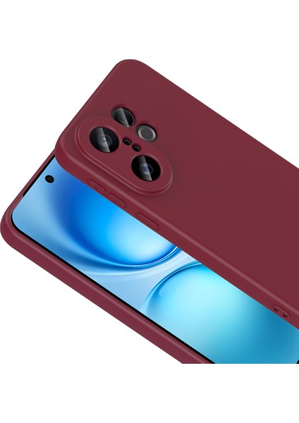 Vivo X200 Fe 5g Kılıf Lansman Içi Kadife Kamera Korumalı Mara Silikon Kılıf-Koyu Mor modelleri