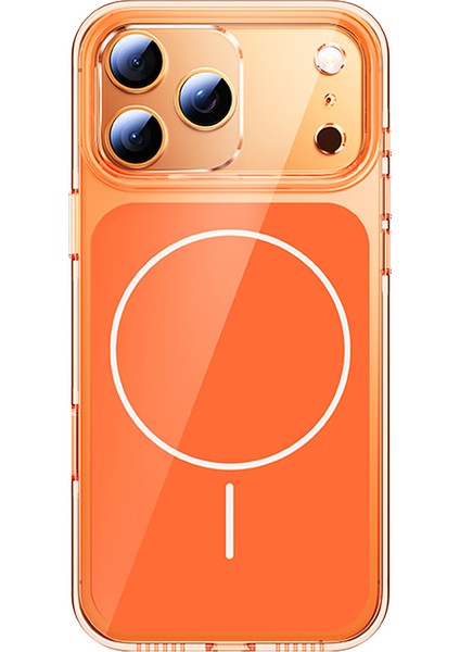 Apple iPhone 17 Pro Max Kılıf M-Safe Şarj Özellikli Kamera Kontrol Butonlu Sağlam Şeffaf Lugano Kapak indirimleri