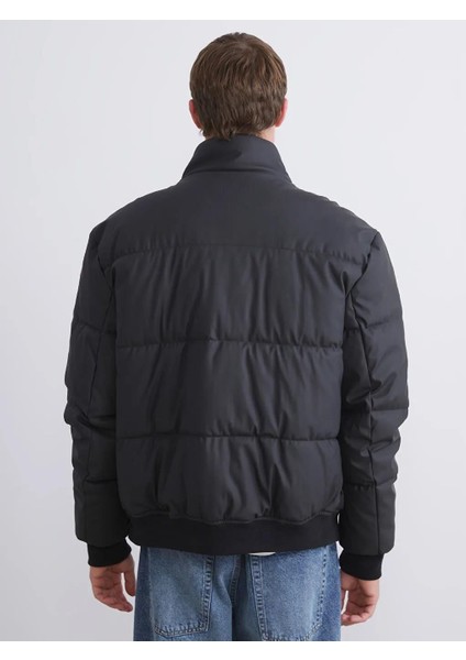 Dik Yaka Erkek Deri Görünümlü Şişme Mont (W5) indirimleri