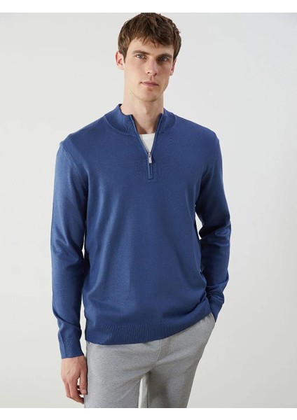 Dik Yaka Erkek Triko Kazak (W5)