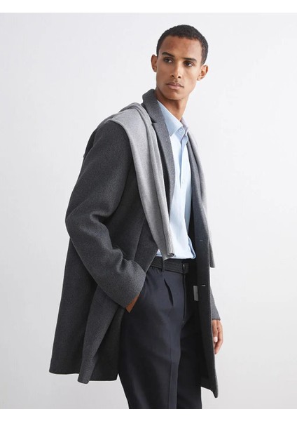 Standart Kalıp Erkek Kaşe Kaban (W5)